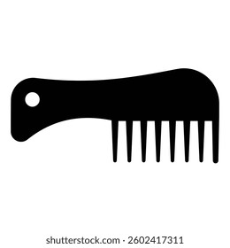 Hair Brush Icon in Solid Style