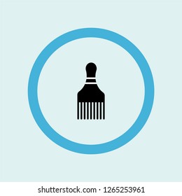 hair brush icon symbol. Premium quality isolated hair brush vector icon in trendy style. hair brush element.