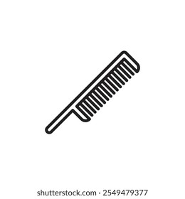 Hair brush icon thin line vector isolated