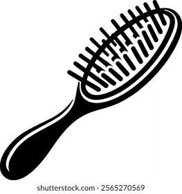 Hair brush icon vector, filled flat sign, solid pictogram isolated on sign, symbol, vector, art