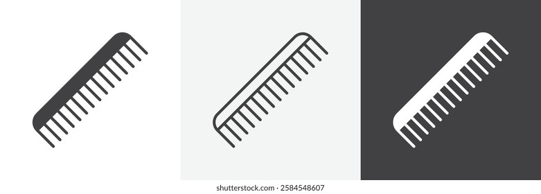 Hair brush icons graphics pack vectors.
