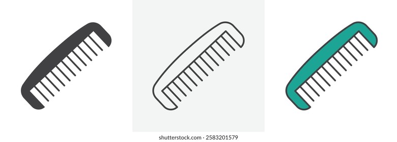 Hair brush icons pack for website designs