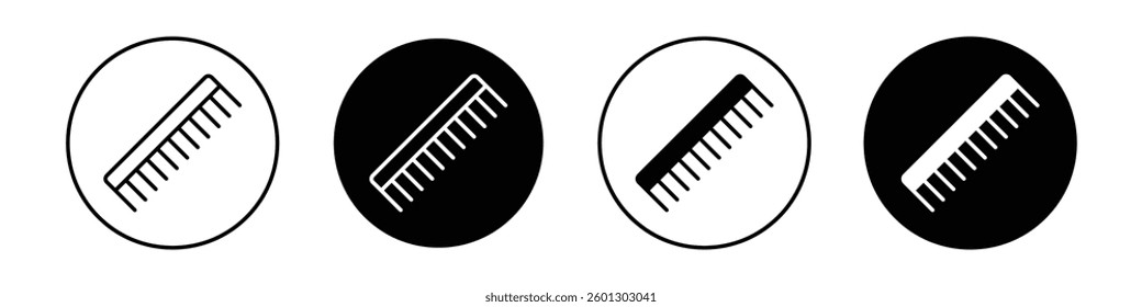 Hair brush icons vectors graphics collection