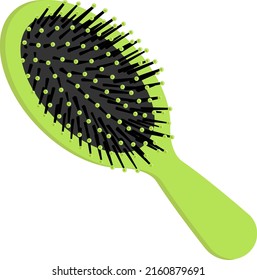 Hair brush isolated vector illustration for decor