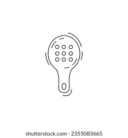 hair brush line icon. hair brush thin line icon.