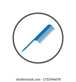Hair Brush Simple Vector Icon Logo