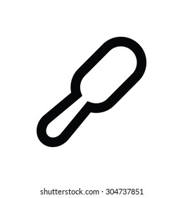 Hair Brush Vector Icon 