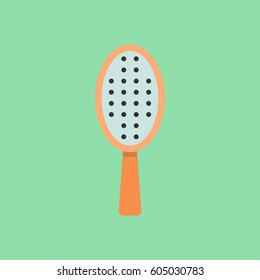 hair brush vector icon