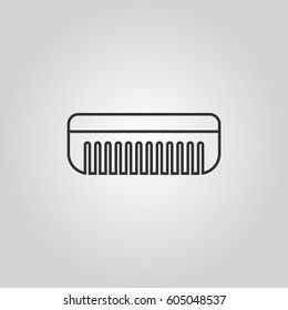 hair brush vector icon