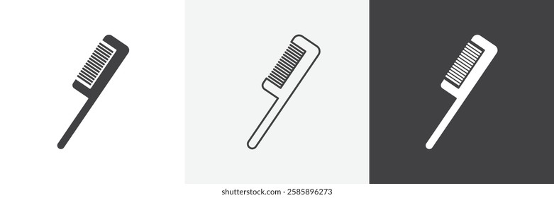 Hair brush vector icons collection graphic designs for ui designs
