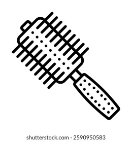 Hair brush Vector Line Icon Design
