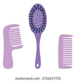 Escovas de cabelo, pentes de cabelo de plástico, tesoura, Plástico, cuidado de cabelo de metal ou acessórios de salão penteado, Conjunto de equipamentos para um cabeleireiro