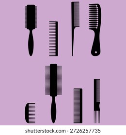 Escovas de cabelo, pentes de cabelo de plástico, tesoura, Plástico, cuidado de cabelo de metal ou acessórios de salão penteado, Conjunto de equipamentos para um cabeleireiro