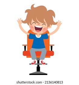 Hair Care Drawing With Cartoon Child