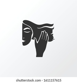 Hair care icon symbol. Premium quality isolated procedure element in trendy style.