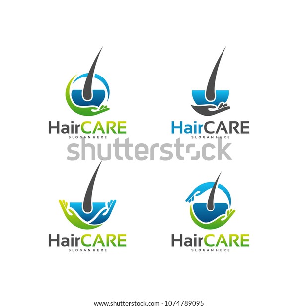 Hair Care Logo Designs Concept Vector Stock Vector (Royalty Free ...