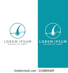 Hair care logo and hair health logo. With vector design concept.