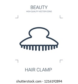 hair clamp icon. high quality line hair clamp icon on white background. from beauty collection flat trendy vector hair clamp symbol. use for web and mobile