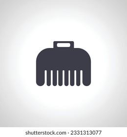 hair clamp isolated icon. hair clamp isolated icon.