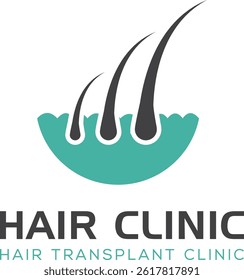 Hair Clinic Logo Design for Hair Transplant Services