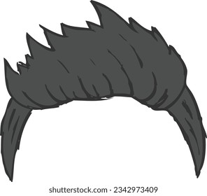 Hair clip arts, portrait character creator clipart