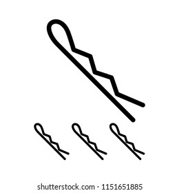 Hair clip icon