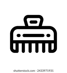 hair clip icon. vector line icon for your website, mobile, presentation, and logo design.