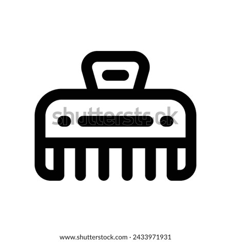 hair clip icon. vector line icon for your website, mobile, presentation, and logo design.