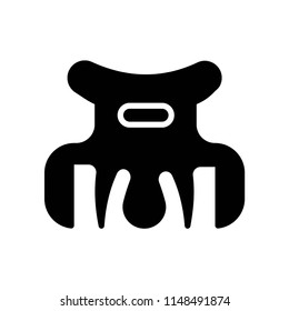 Hair clip icon vector icon. Simple element illustration. Hair clip symbol design. Can be used for web and mobile.