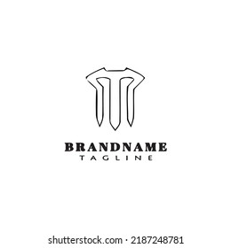 hair clip logo cartoon black icon design isolated modern vector illustration
