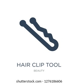 hair clip tool icon vector on white background, hair clip tool trendy filled icons from Beauty collection, hair clip tool vector illustration
