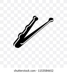 Hair clip tool vector icon isolated on transparent background, Hair clip tool logo concept