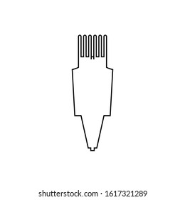 Hair clipper icon. Beard machine symbol. Logo design element