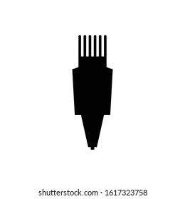 Hair clipper icon. Beard machine symbol. Logo design element