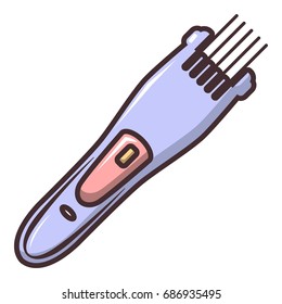Hair clipper icon. Cartoon illustration of hair clipper vector icon for web design