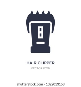 hair clipper icon on white background. Simple element illustration from Beauty concept. hair clipper sign icon symbol design.