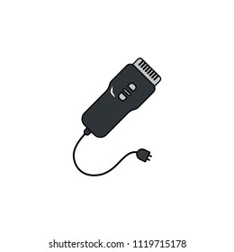 Hair clipper icon. Simple element illustration. Hair clipper symbol design from Barbershop collection set. Can be used for web and mobile on white background