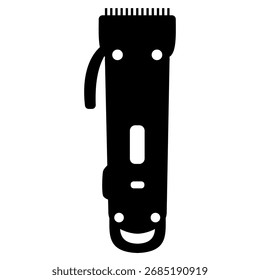 hair clipper icon, simple flat style, vector illustration, symbol, pictogram design logo template, for ui or ux isolated on white for mobile app, editable