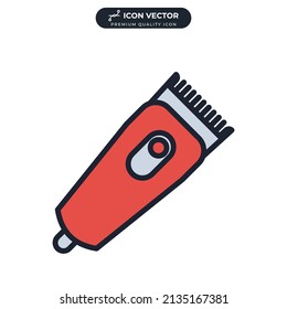 hair clipper icon symbol template for graphic and web design collection logo vector illustration
