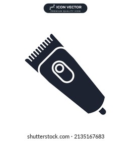 hair clipper icon symbol template for graphic and web design collection logo vector illustration