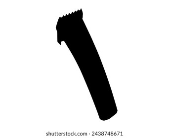 Hair clipper silhouette vector art