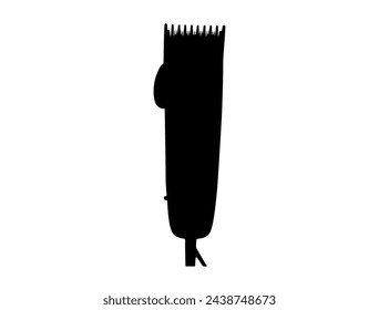 Hair clipper silhouette vector art