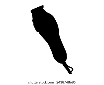 Hair clipper silhouette vector art