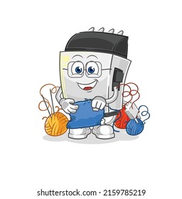 the hair clipper tailor mascot. cartoon vector