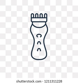 Hair Clipper vector outline icon isolated on transparent background, high quality linear Hair Clipper transparency concept can be used web and mobile
