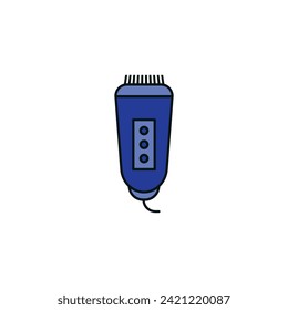 hair clipper vector type icon