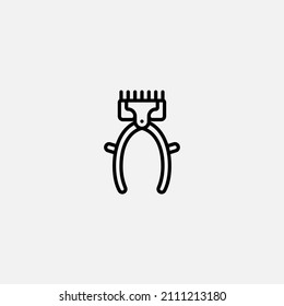 Hair Clippers Icon Sign Vector,Symbol, Logo Illustration For Web And Mobile