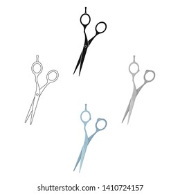 Hair clippers.Barbershop single icon in cartoon,black style vector symbol stock illustration web.