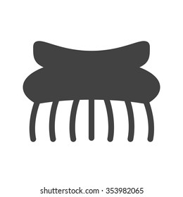 Hair, clips, woman icon vector image. Can also be used for makeup and accessories. Suitable for web apps, mobile apps and print media.