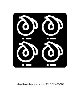 hair color palette glyph icon vector. hair color palette sign. isolated symbol illustration